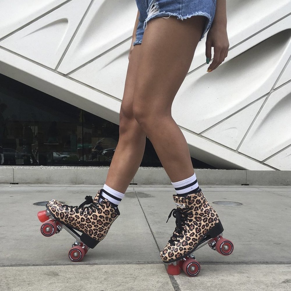 Size 10 Impala Quad Sidewalk Roller Skates Skating Leopard Cheetah Print Summer - Picture 6 of 13